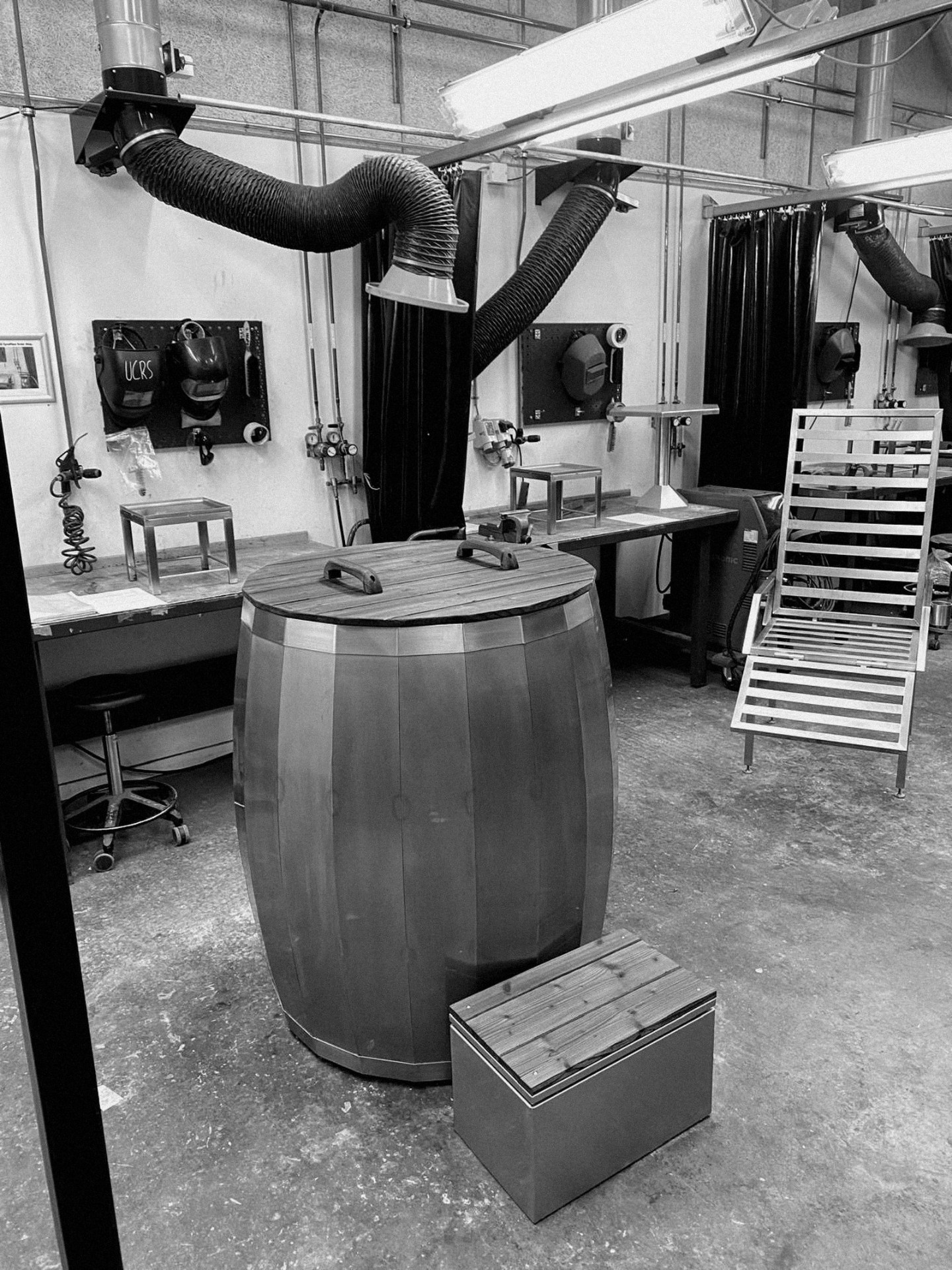 The first round vessel kept at the studio in Aarhus